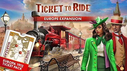 Ticket to Ride: Europe Expansion + Europa 1912 Ticket Pack