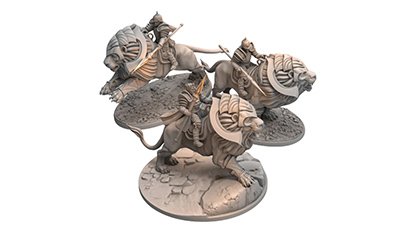 King Aethor and Honour Guard - Lion Riders